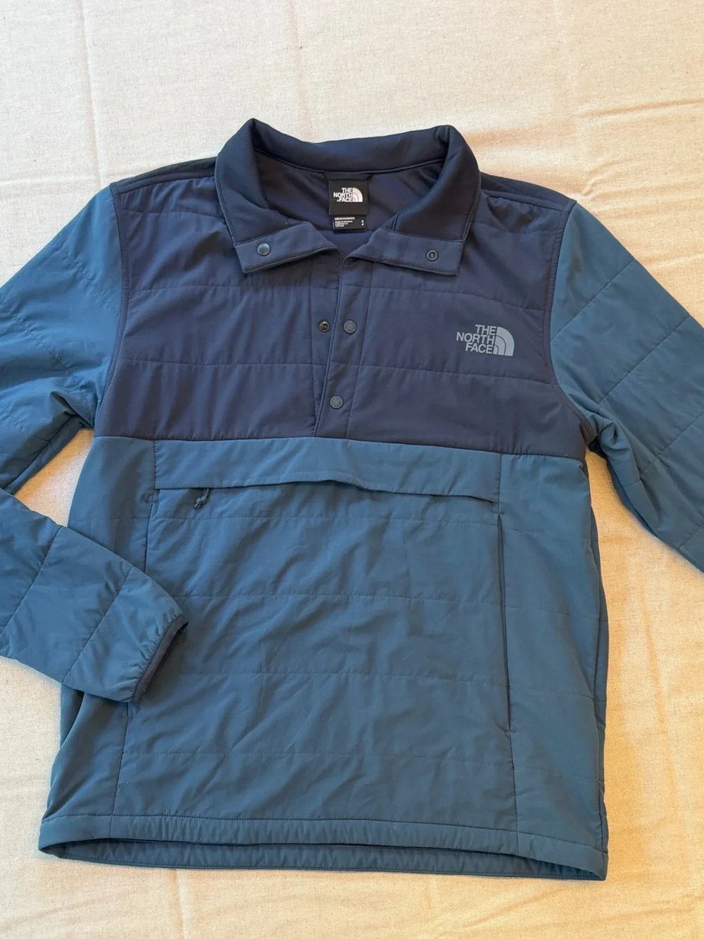 The North Face Men's Mountain sweatshirt pullover-Two-Tone Blue , Adult Small